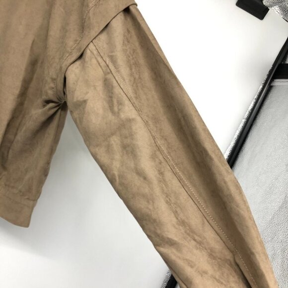 NWT Darling Fashions Tan Almond Marvels Canvas Neutral Lightweight Jacket size M - Picture 12 of 14